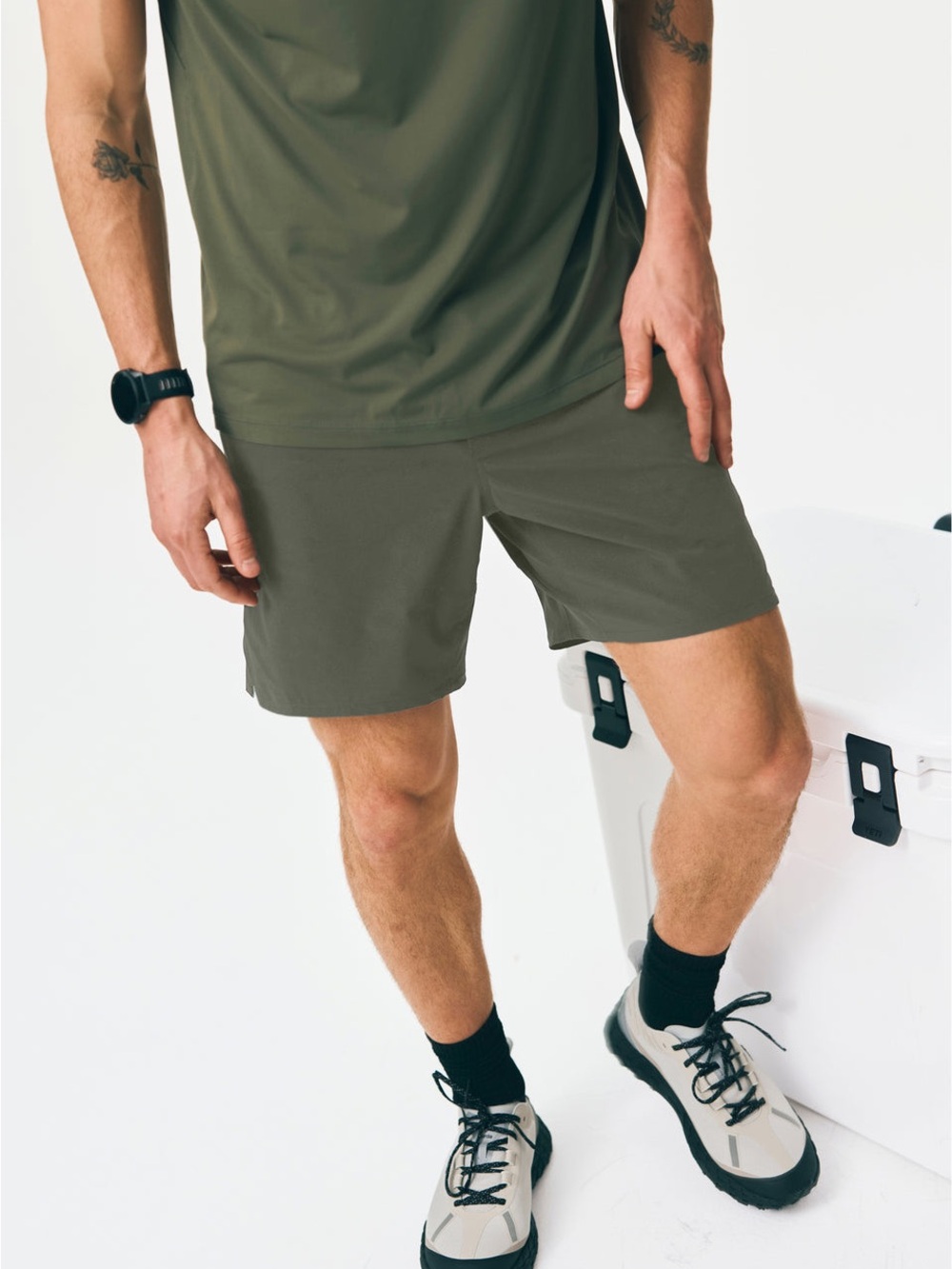 🌾 Ten Thousand Men’s Olive Tactical Shorts